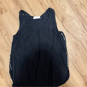 Everlane Navy Silk Tank Top size small